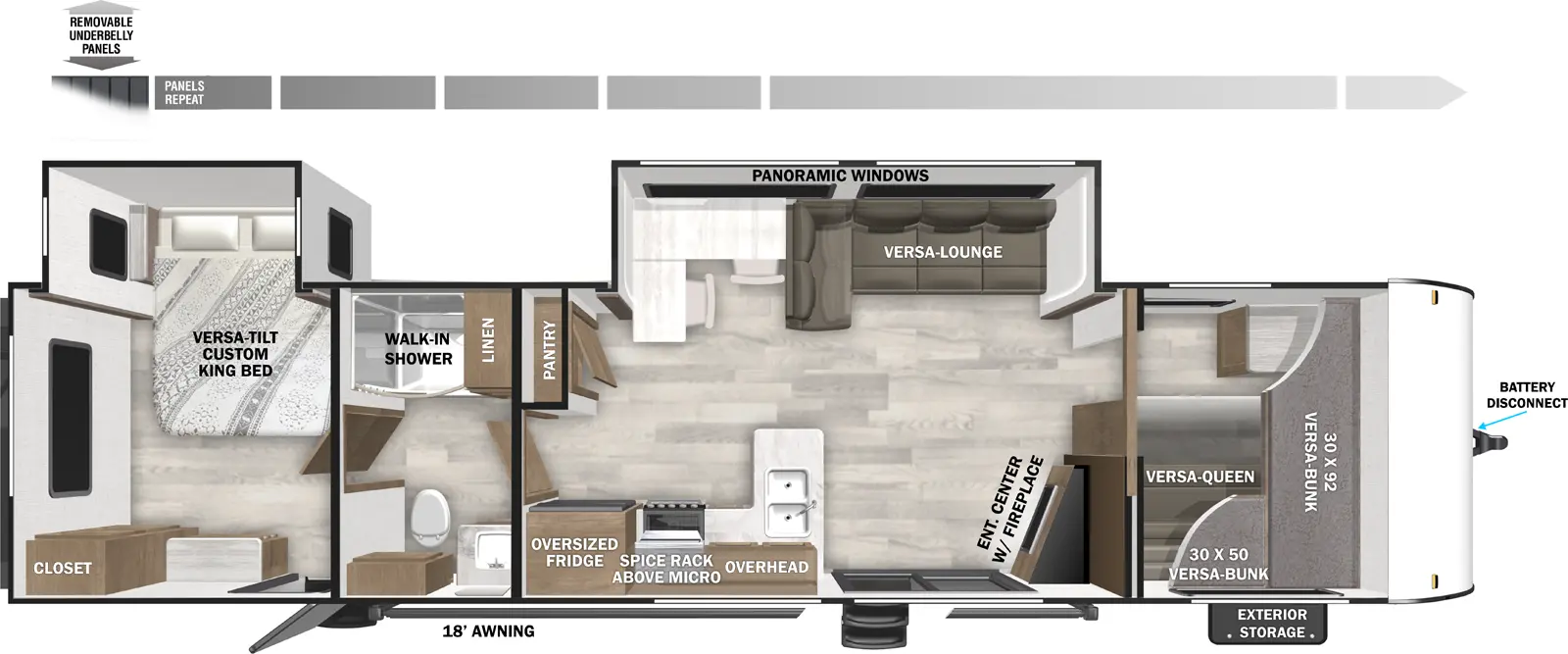 Wildwood 36VBDS Floorplan